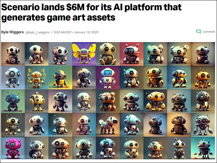 Scenario lands $6M for its AI platform that generates game art assets